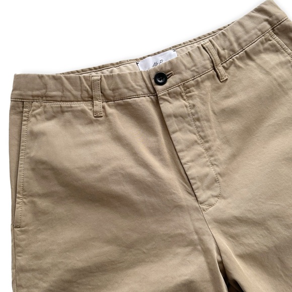Mr. P • Straight-Leg Garment-Dyed Cotton-Twill Bermuda Shorts - Picture 3 of 7